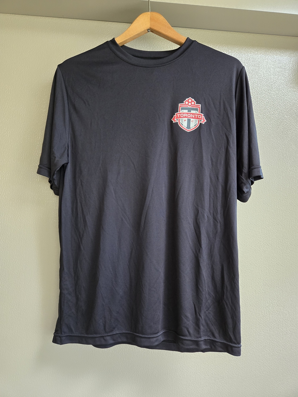 Team 365 Toronto FC Performance Black Men’s Crew Neck T‑Shirt With Logo US M